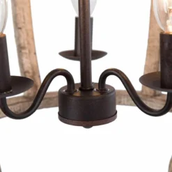 Cachil 15" Wide Distressed Wood 3-Light Lantern Chandelier -Outlet The Radiantix Store cachil 15 inch wide distressed wood 3 light lantern chandelier 647p5views3