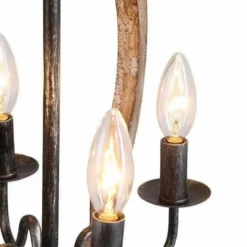 Cachil 19 3/4"W Distressed Wood 4-Light Lantern Chandelier 9 Cachil 19 3/4"W Distressed Wood 4-Light Lantern Chandelier -Outlet The Radiantix Store cachil 19 and three quarter inchw distressed wood 4 light lantern chandelier 499e5views2