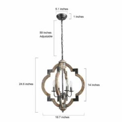 Cachil 19 3/4"W Distressed Wood 4-Light Lantern Chandelier 11 Cachil 19 3/4"W Distressed Wood 4-Light Lantern Chandelier -Outlet The Radiantix Store cachil 19 and three quarter inchw distressed wood 4 light lantern chandelier 499e5views4