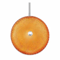 Caledonia 10"W Orange Honeycomb Glass LED Mini Pendant Light -Outlet The Radiantix Store caledonia 10 inchw orange honeycomb glass led mini pendant light 79n17views1