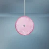 Caledonia 10"W Pink Honeycomb Glass LED Mini Pendant Light -Outlet The Radiantix Store caledonia 10 inchw pink honeycomb glass led mini pendant light 79n09cropped
