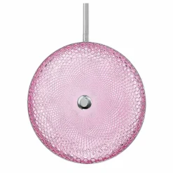 Caledonia 10"W Pink Honeycomb Glass LED Mini Pendant Light -Outlet The Radiantix Store caledonia 10 inchw pink honeycomb glass led mini pendant light 79n09views1