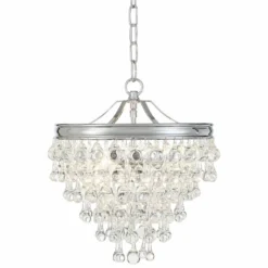 Calypso 12" Wide Crystal And Chrome Chandelier -Outlet The Radiantix Store calypso 12 inch wide crystal and chrome chandelier 2c225