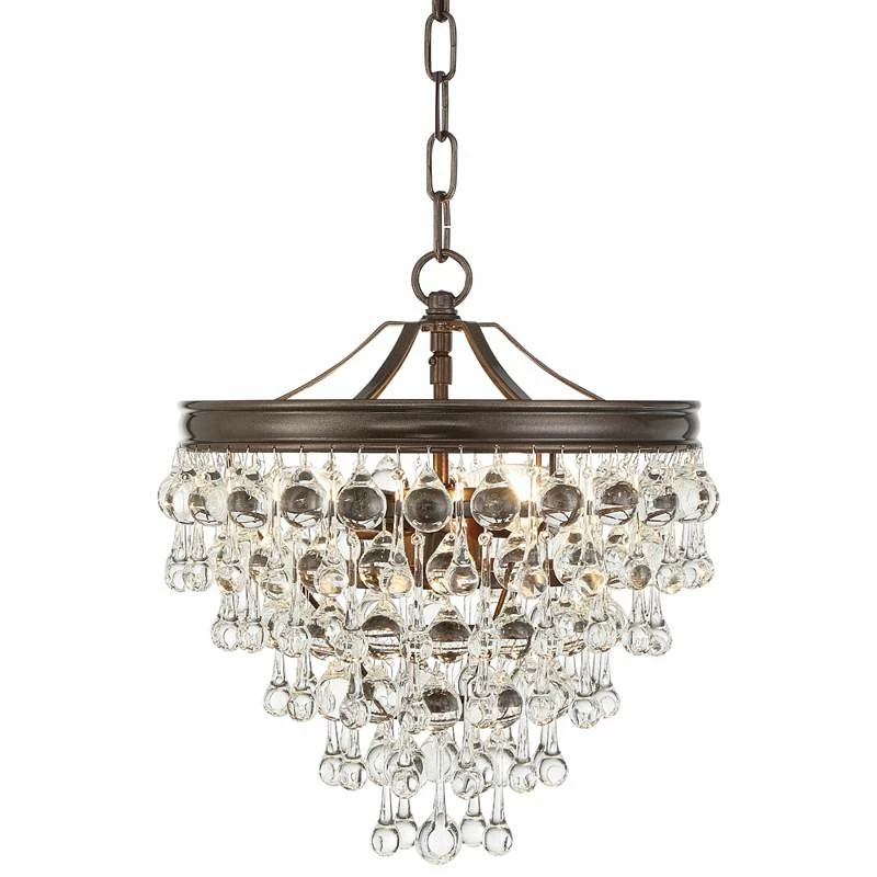 Calypso 12" Wide Crystal Vibrant Bronze Chandelier 4 Calypso 12" Wide Crystal Vibrant Bronze Chandelier - Image 2