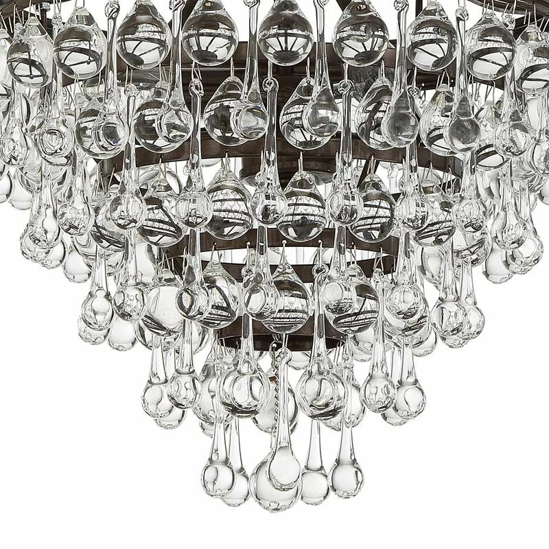 Calypso 12" Wide Crystal Vibrant Bronze Chandelier 5 Calypso 12" Wide Crystal Vibrant Bronze Chandelier - Image 3