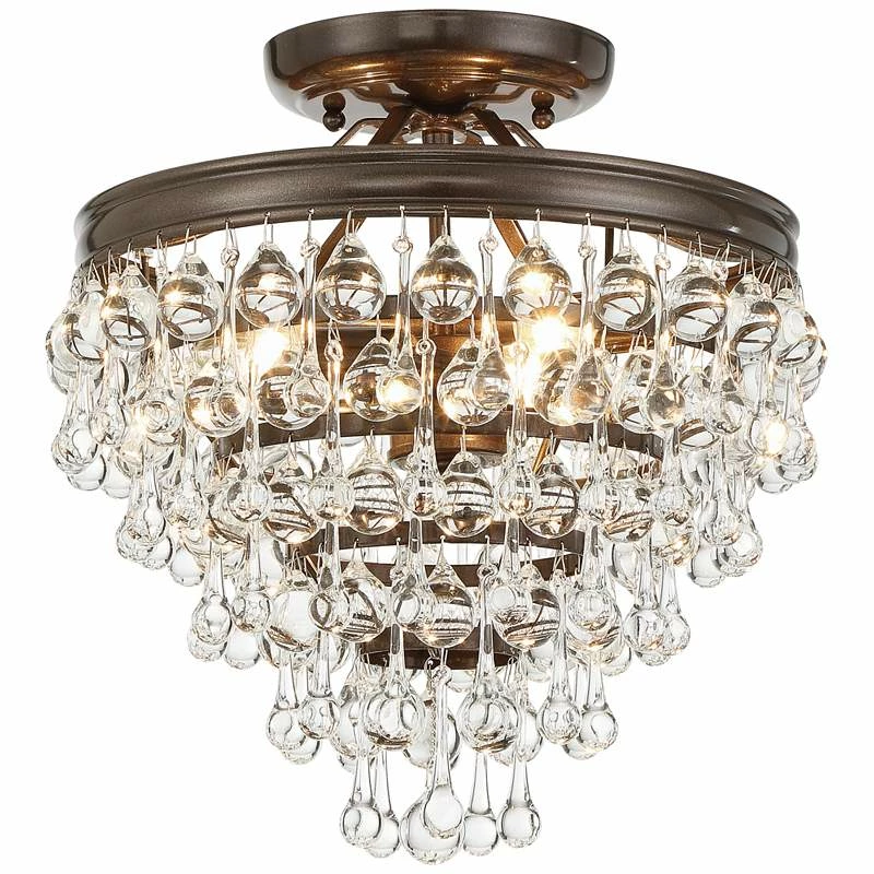 Calypso 12" Wide Crystal Vibrant Bronze Chandelier 7 Calypso 12" Wide Crystal Vibrant Bronze Chandelier - Image 5