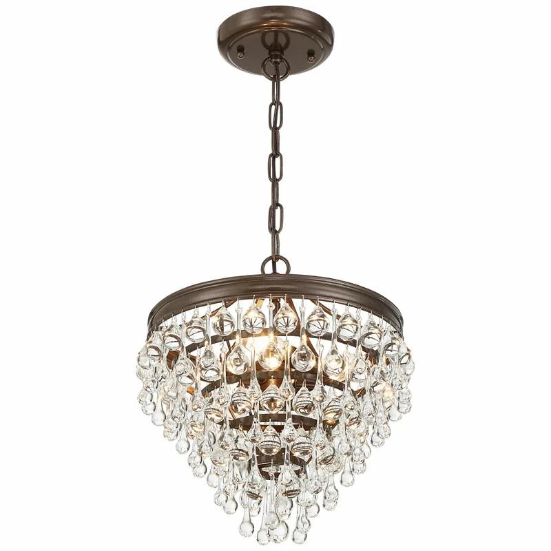 Calypso 12" Wide Crystal Vibrant Bronze Chandelier 8 Calypso 12" Wide Crystal Vibrant Bronze Chandelier - Image 6