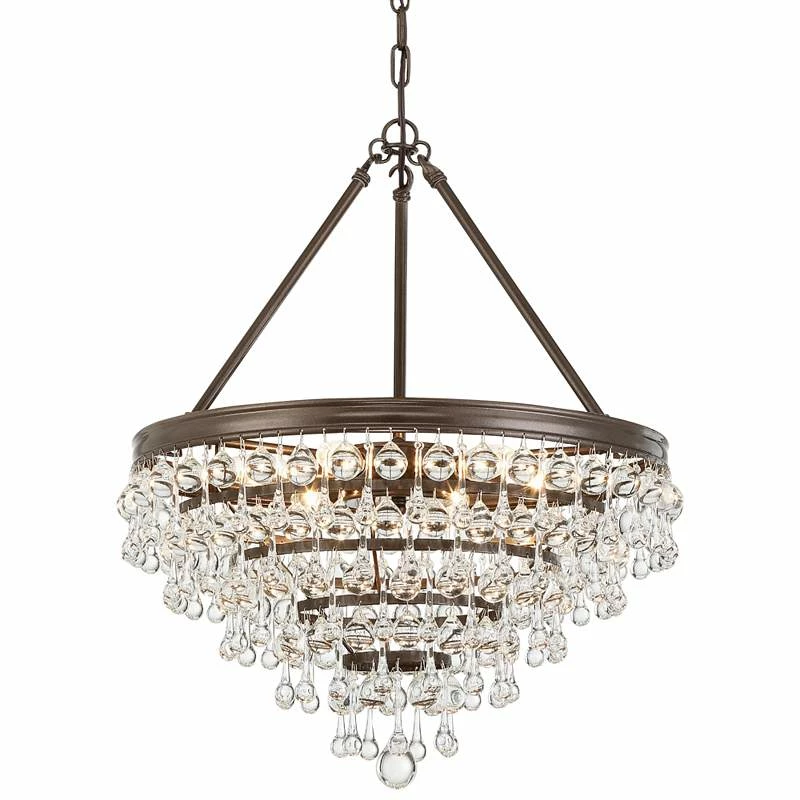 Calypso 20" Wide Crystal Vibrant Bronze Chandelier 4 Calypso 20" Wide Crystal Vibrant Bronze Chandelier - Image 2