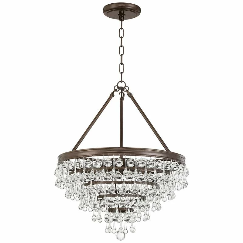 Calypso 20" Wide Crystal Vibrant Bronze Chandelier 8 Calypso 20" Wide Crystal Vibrant Bronze Chandelier - Image 6