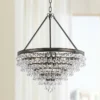 Calypso 24" Wide Vibrant Bronze And Crystal Chandelier -Outlet The Radiantix Store calypso 24 inch wide vibrant bronze and crystal chandelier 6f644cropped