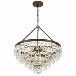 Calypso 24" Wide Vibrant Bronze And Crystal Chandelier 12 Calypso 24" Wide Vibrant Bronze And Crystal Chandelier -Outlet The Radiantix Store calypso 24 inch wide vibrant bronze and crystal chandelier 6f644views3