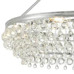 Calypso 30" Wide Polished Chrome And Crystal Chandelier -Outlet The Radiantix Store calypso 30 inch wide polished chrome and crystal chandelier 18f74views1