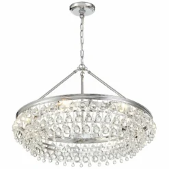 Calypso 30" Wide Polished Chrome And Crystal Chandelier -Outlet The Radiantix Store calypso 30 inch wide polished chrome and crystal chandelier 18f74views3
