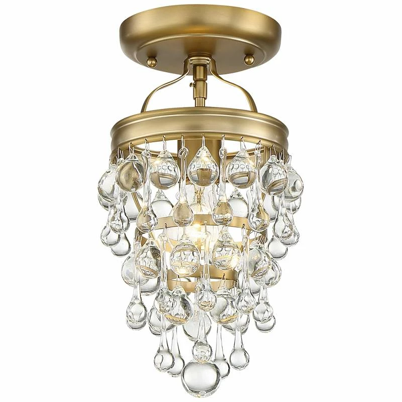Calypso 7 1/2" Wide Vibrant Gold And Crystal Mini Chandelier 7 Calypso 7 1/2" Wide Vibrant Gold And Crystal Mini Chandelier - Image 5