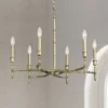Golden Lighting Cambay 25" Wide White Gold Metal 6-Light Chandelier -Outlet The Radiantix Store cambay 25 inch wide white gold metal 6 light chandelier 042c2cropped