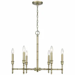 Golden Lighting Cambay 25" Wide White Gold Metal 6-Light Chandelier 13 Golden Lighting Cambay 25" Wide White Gold Metal 6-Light Chandelier -Outlet The Radiantix Store cambay 25 inch wide white gold metal 6 light chandelier 042c2views4