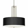Carey 24" Silk Black Double Drum Shade Chandelier -Outlet The Radiantix Store carey 24 inch silk black double drum shade chandelier 99y32