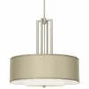 Carey 24" Wide Silk Taupe Double Drum Shade Chandelier 1 Carey 24" Wide Silk Taupe Double Drum Shade Chandelier -Outlet The Radiantix Store carey 24 inch wide silk taupe double drum shade chandelier 99y39