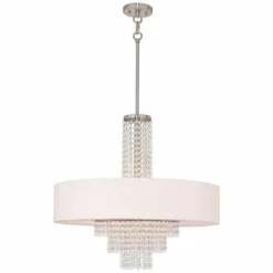 Carlisle 25" Wide Brushed Nickel Pendant Light -Outlet The Radiantix Store carlisle 25 inch wide brushed nickel pendant light 56m94