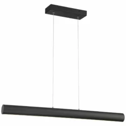 Carmel 48" Wide Matte Black LED Island Pendant