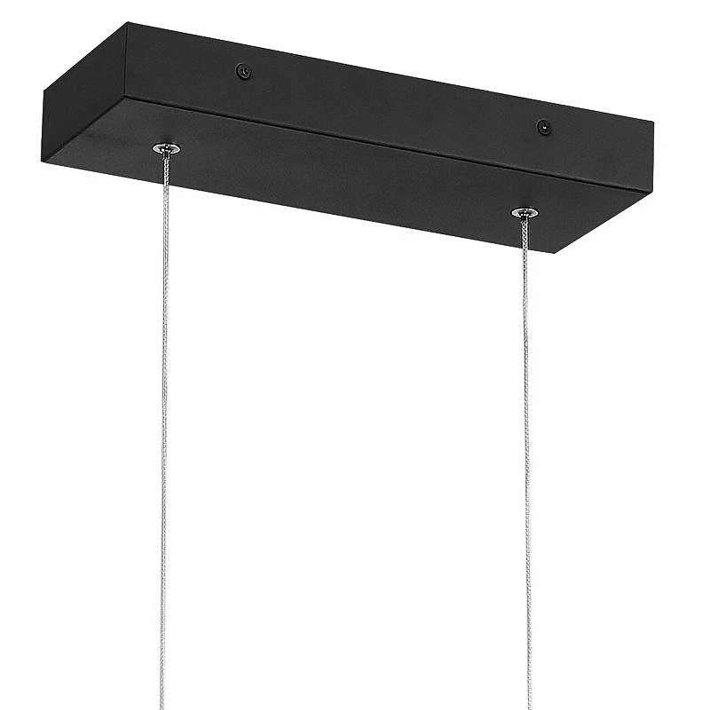 Carmel 48" Wide Matte Black LED Island Pendant 5 Carmel 48" Wide Matte Black LED Island Pendant - Image 3