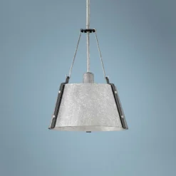 Cartwright 15 1/4"W Polished Antique Nickel Pendant Light