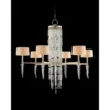 Cascading Crystal Waterfall 43 1/2"W Silver 6-Lt Chandelier 1 Cascading Crystal Waterfall 43 1/2"W Silver 6-Lt Chandelier -Outlet The Radiantix Store cascading crystal waterfall 43 and one half inchw silver 6 lt chandelier 87t79