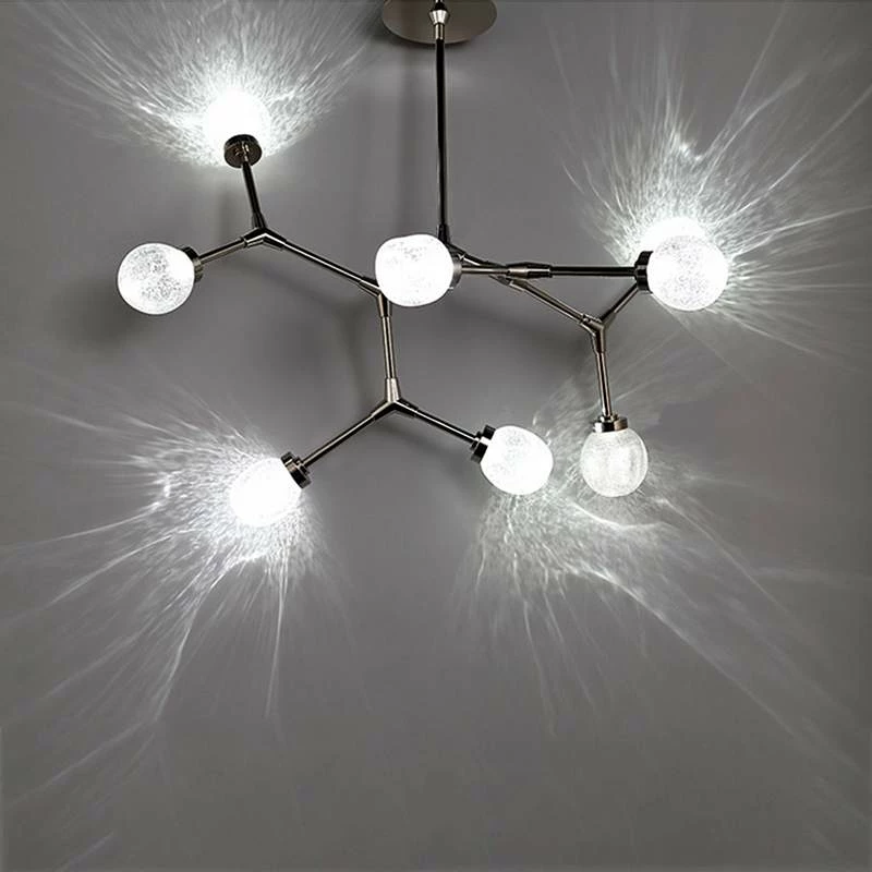 Catalyst 28" Wide Polished Nickel 8-Light LED Chandelier 4 Catalyst 28" Wide Polished Nickel 8-Light LED Chandelier - Image 2