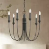 Troy Cate 21 1/2" Wide Forged Iron 7-Light Chandelier -Outlet The Radiantix Store cate 21 and one half inch wide forged iron 7 light chandelier 501j1cropped