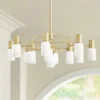 Centerport 36 3/4" Wide Aged Brass 12-Light LED Chandelier -Outlet The Radiantix Store centerport 36 and three quarter inch wide aged brass 12 light led chandelier 94v96cropped