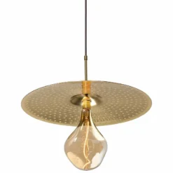 Cerno Ico 20" Wide Spun Solid Brass Pendant Light -Outlet The Radiantix Store cerno ico 20 inch wide spun solid brass pendant light 65g52views1