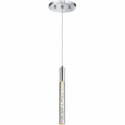Champagne Wands 1"W Polished Chrome LED Mini Pendant -Outlet The Radiantix Store champagne wands 1 inchw polished chrome led mini pendant 7n344