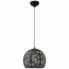 Chantily 11 3/4" Wide Black Metal Globe Mini Pendant Light -Outlet The Radiantix Store chantily 11 and three quarter inch wide black metal globe mini pendant light 84r41
