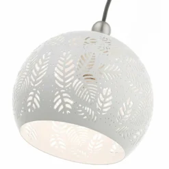 Chantily 8" Wide White Metal Globe Mini Pendant Light -Outlet The Radiantix Store chantily 8 inch wide white metal globe mini pendant light 84r38views2