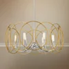 Chassell 24 3/4"W Honey Gold And Nickel 6-Light Chandelier 2 Chassell 24 3/4"W Honey Gold And Nickel 6-Light Chandelier -Outlet The Radiantix Store chassell 24 and three quarter inchw honey gold and nickel 6 light chandelier 78j18cropped