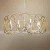 Chassell 31 1/2"W Honey Gold And Nickel 8-Light Chandelier