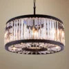 Chelsea Matt Black 28" Wide Crystal Pendant Light -Outlet The Radiantix Store chelsea matt black 28 inch wide crystal pendant light 1j729cropped