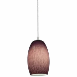 Chianti 4 3/4" Wide Purple Cloud Glass LED Mini Pendant