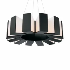 Chronos 34" Wide Twelve Light Modern Chandelier In Black -Outlet The Radiantix Store chronos 34 inch wide twelve light modern chandelier in black 138n3