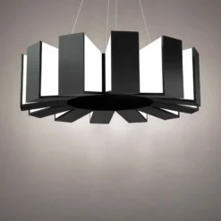 Chronos 34" Wide Twelve Light Modern Chandelier In Black -Outlet The Radiantix Store chronos 34 inch wide twelve light modern chandelier in black 138n3views3
