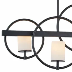 Cirque 40" Wide Matte Black 40-Light Island Chandelier -Outlet The Radiantix Store cirque 40 inch wide matte black 40 light island chandelier 860h1views1