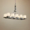 Clouds Montana 42"W Nickel Kitchen Island Light Chandelier -Outlet The Radiantix Store clouds montana 42 inchw nickel kitchen island light chandelier 53v33cropped