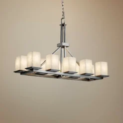 Clouds Montana 42"W Nickel Kitchen Island Light Chandelier