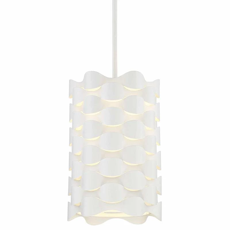 Coastal Current 9" Wide Sand White LED Mini Pendant 4 Coastal Current 9" Wide Sand White LED Mini Pendant - Image 2