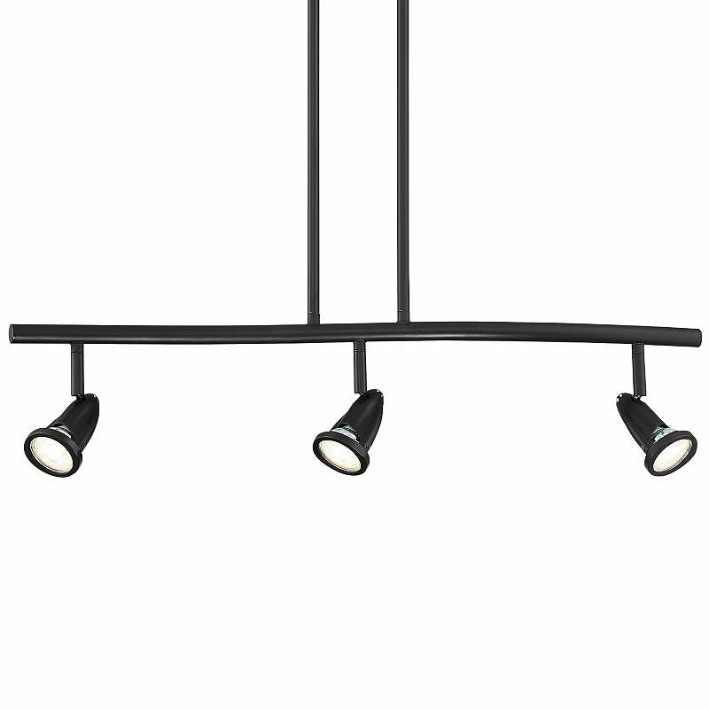Cobra 27" Wide Black 3-Light LED Island Pendant 4 Cobra 27" Wide Black 3-Light LED Island Pendant - Image 2