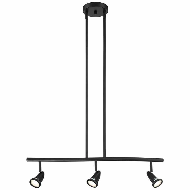 Cobra 27" Wide Black 3-Light LED Island Pendant 7 Cobra 27" Wide Black 3-Light LED Island Pendant - Image 5