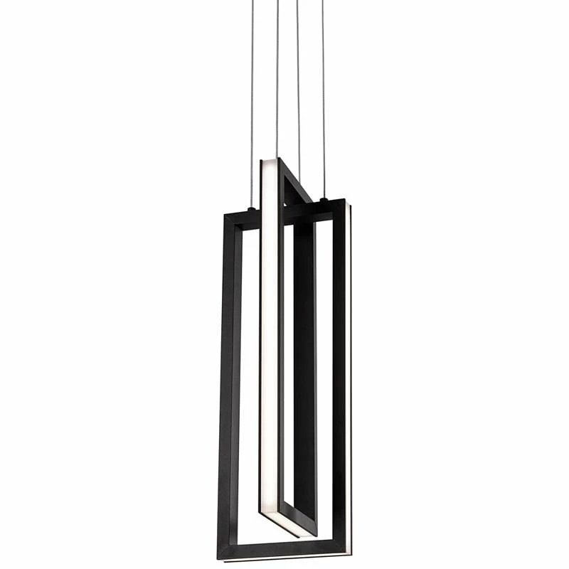 AFX Cole 6" Wide Black 2-Light LED Mini Pendant Light 4 AFX Cole 6" Wide Black 2-Light LED Mini Pendant Light - Image 2
