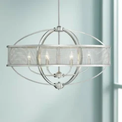 Golden Lighting Colson 36 1/4" Wide Pewter 6-Light Oval Chandelier