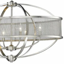 Golden Lighting Colson 36 1/4" Wide Pewter 6-Light Oval Chandelier 8 Golden Lighting Colson 36 1/4" Wide Pewter 6-Light Oval Chandelier -Outlet The Radiantix Store colson 36 and one quarter inch wide pewter 6 light oval chandelier 33r12views1