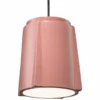 Compass 8" Wide Gloss Blush Ceramic LED Mini Pendant Light -Outlet The Radiantix Store compass 8 inch wide gloss blush ceramic led mini pendant light 99e52